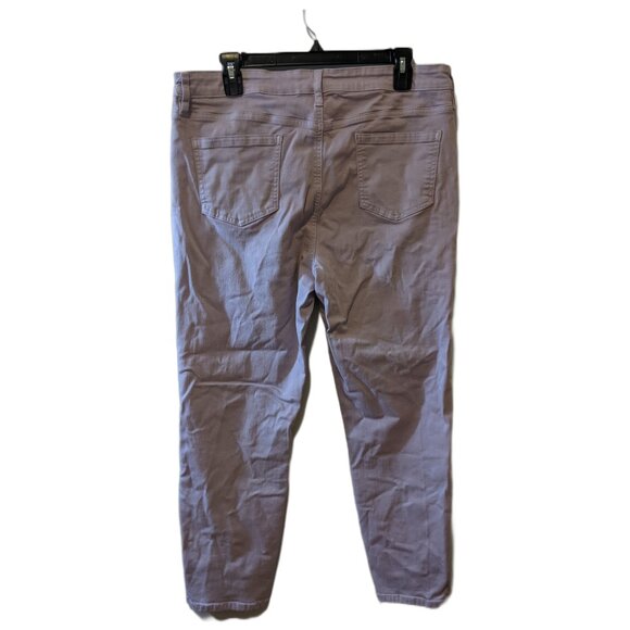 Womens Buffalo David Bitton Lilac Purple Soft Stretch Ankle Pants Jeans Comfy 14 - Picture 5 of 9